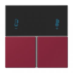 Taustiņs 3-viet, F40 KNX telpas kontrolierim, Serie LS, le rubis