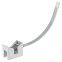 Kabeļu un cauruļu turētājs 7,5x280mm, PA, gaiši pelēks, 7035