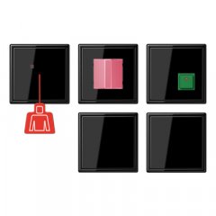 Avārijas zvanu komplekts ar UPS  LS sērija melns