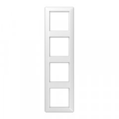 Rāmītis 4-vietīgs, vertikālā un horizontālā montāža, duroplasts, AS 500, balts