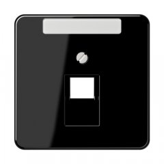 Virsma IAE/UAE-datu rozetei 1 x 8-polig, marķējams, termoplasts, Serie CD, melns