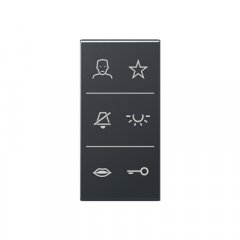 Virsma ar simboliem Video, F50, Serie AS/A, anthrazit matt