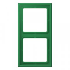 Rāmītis 2-vietīgs, vertikālā un horizontālā montāža, duroplasts, LS 990, zaļš