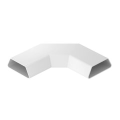 Pagrieziens horizonālais 90° priekš DU 9035, PVC, gaiši pelēks KH DU 9035 90