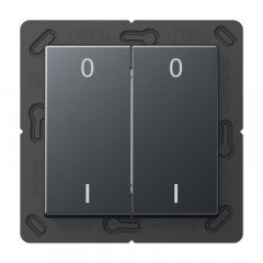 EnOcean slēdzis-raidītājs kanālu skaits 4, simboli 0 I, Serie A, anthrazit matt