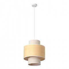 Decor Wrap Cylinder Pendant E27 Beige
