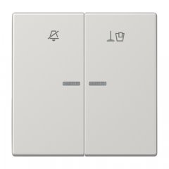 Taustiņš viesnīcām, simbols netraucēt un uzkopt istabu, Serie LS, gaiši pelēks