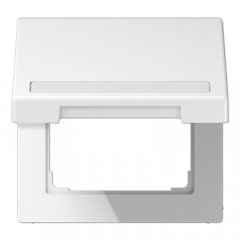 Rozetes vāks ar atsperi, marķējams, termoplasts, Serie LS, balts