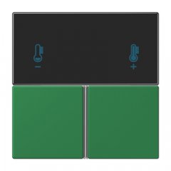 Taustiņs 3-viet, F40 KNX telpas kontrolierim, Serie LS, vert foncé