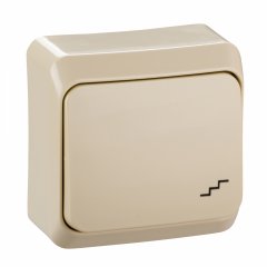 PRIMA - 1pole 2way switch - 10AX, beige