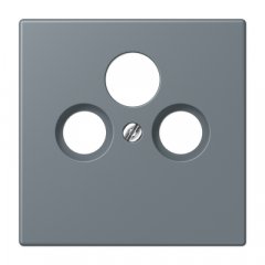 Centrālplate unversālā Sat/BK, termoplasts lakots, Serie LS, gris 59