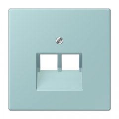 Virsma IAE/UAE-datu rozetei 2 x 8-polig, termoplasts lakots, Serie LS, céruléen clair