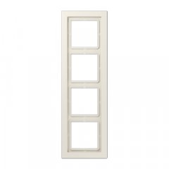 Rāmītis 4-vietīgs, vertikālā un horizontālā montāža, duroplasts, LS-DESIGN, ziloņkaula