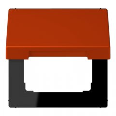 Rozetes vāks ar atsperi, termoplasts krāsots, Serie LS, rouge vermillon 59