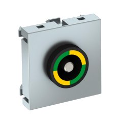 Potenciālu izlīdzin. rozete 45x45mm, PC, alumīnija lakots PAD-ID6 AL1
