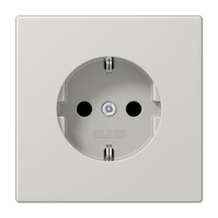 Kontaktligzda SCHUKO, 16 A 250 V ~, ar bērnu drošību, duroplasts, Serie LS, gaiši pelēks
