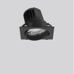 MAGCARDO maxi, 25 W, 2650 lm, 927, black, on/off Recessed projectors, L 172 B 167 H 137, 42°