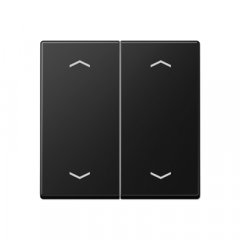 Taustiņs KNX slēdzim, ar virzienrādītāju 2-viet, termoplasts, Serie A, grafīta melns matēts