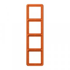 Rāmītis 4-vietīgs, vertikālā un horizontālā montāža, termoplasts, CD 500, oranžs