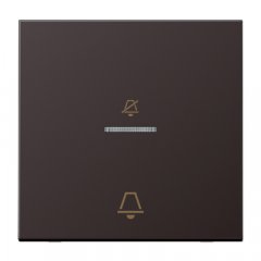 Taustiņš viesnīcām, simbols netraucēt un zvans, Serie LS, tumša (lackiertes Aluminium)