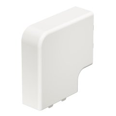 Plakana stūra vāks 20x50mm, PVC, dzidri balts, 9010