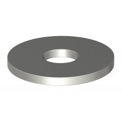 Paplaksne ar lielo ārejo diam. M8,Ø20mm, A4, 2B