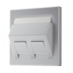 Virsma montāžas adapterim 30° 2-vietīga, marķējams, termoplasts lakots, Serie LS, alumīnijs