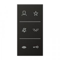 Virsma ar simboliem Video, F50, Serie LS, antracīts