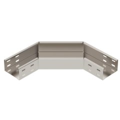 90° pagrieziens horizontals, kvadrāts 60x100, V2A, 1.4301, 2B