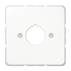 Virsma komunikāciju rozetei 22,5 mm Ø, duroplast, Serie CD, balts