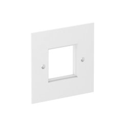 Montāžas adapteris 1-vietīgs Modul 45 95x95mm, PA, dzidri balts, 9010 VH-P4 RW