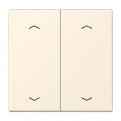 Taustiņs KNX slēdzim, ar virzienrādītāju 2-viet, Serie LS, blanc ivoire