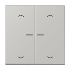 Taustiņs KNX slēdzim ar indikācijas logu un virzienrādītāju 2-viet, Serie LS, gris clair 31