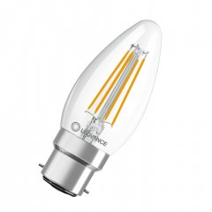 Spuldze LED CLASSIC B P 4W 827 FIL CL B22D
