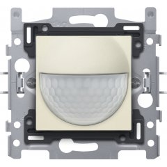 Kustības sensors, 230 V, 8 m, 180°, wall detector, for flush-mounting box, cream