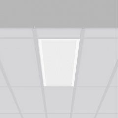 Gaismeklis SIDELITE ECO, 29...38 W, 3200...4000 lm, 830, white, DALI Lay-in luminaires, L 1245 B 308 HEL 38, Plastic (PMMA) prismatic
