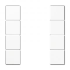 Taustiņs 4-viet, F50, Serie LS, balts