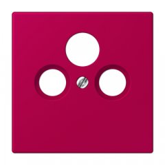 Centrālplate unversālā Sat/BK, termoplasts lakots, Serie LS, rouge rubia