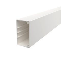 Kabeļu kanāls ar perforēto pamatni 60x110x2000, PVC, dzidri balts, 9010