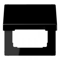 Rozetes vāks ar atsperi, duroplasts, Serie LS, melns