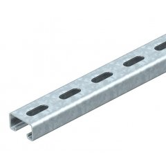 Profilēta sliede perf., šlices platums 22 mm 200x41x21, St, FT