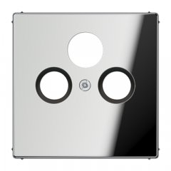 Centrālplate unversālā Sat/BK, Metall verchromt, Serie LS, glanzchrom