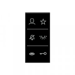 Virsma ar simboliem Video, F50, Serie AS/A, melns