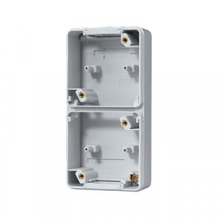 Kārba montāžai 2-viet, vertikālā montāža, Thermoplast, WG 800, pelēks