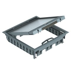 Lietošanas ierīce universālai uzstādīšanai 264x264x67, PA, dzelzs pelēks, 7011 GES9-3B U 7011