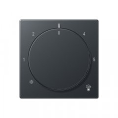 Centrālplate termostatam, termoplasts lakots, Serie A, anthrazit matt