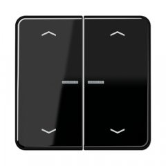 JUNG HOME taustiņš 2-viet, ar bultiņu simboliem<br />
, duroplasts, Serie CD, melns