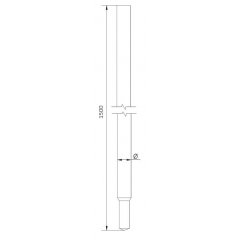 16x1500mm zemējuma elektrods