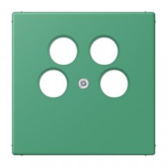 Centrālplate 4-vietīga SAT-TV-kontaktligzda (Ankaro), termoplasts, Serie LS, vert 59