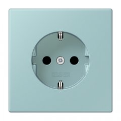 Kontaktligzda SCHUKO, 16 A 250 V ~, ar bērnu drošību, Serie LS, céruléen clair